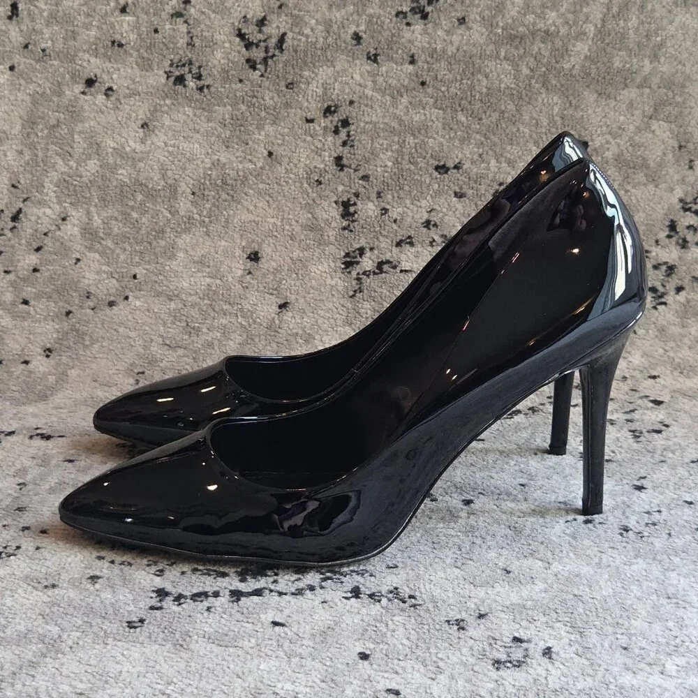 Charles by Charles David Pact Black Patent Pumps Stilettos 13 - Picture 2 of 9
